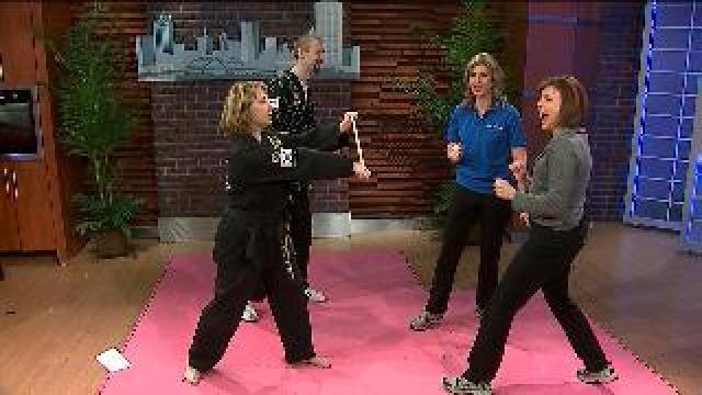 Women's self-defense demonstration