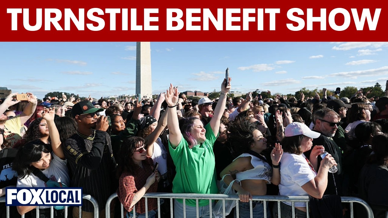 Turnstile draws 60k to free benefit concert near the Washington Monument