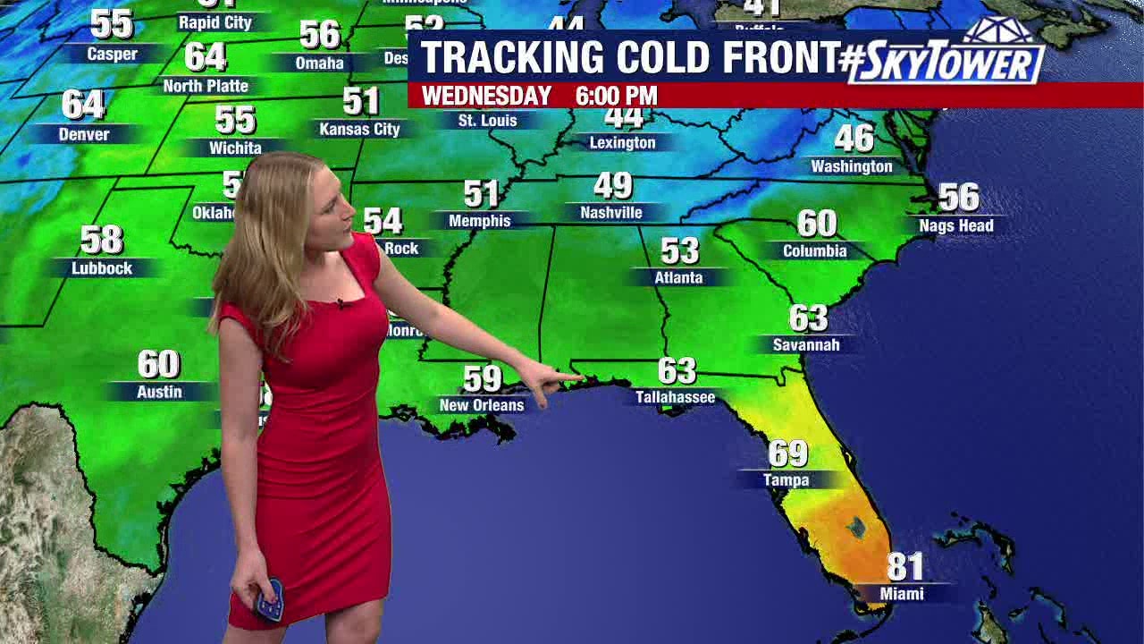 Sunday evening forecast