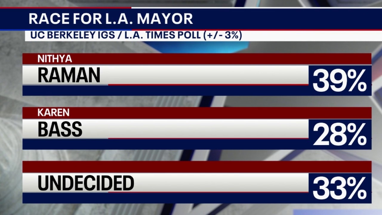 Raman holds big lead over Mayor Bass, new poll shows