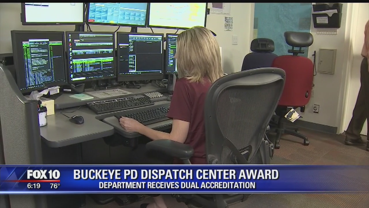 Buckeye PD dispatch center receives dual accreditation