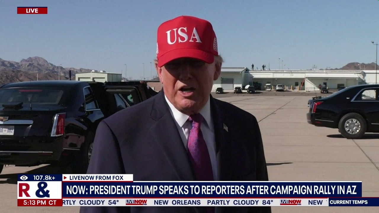 Trump takes questions after Arizona rally
