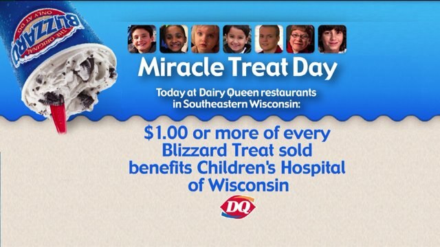 Like Dairy Queen blizzards? Buy one today and help the Children`s Hospital of Wisconsin