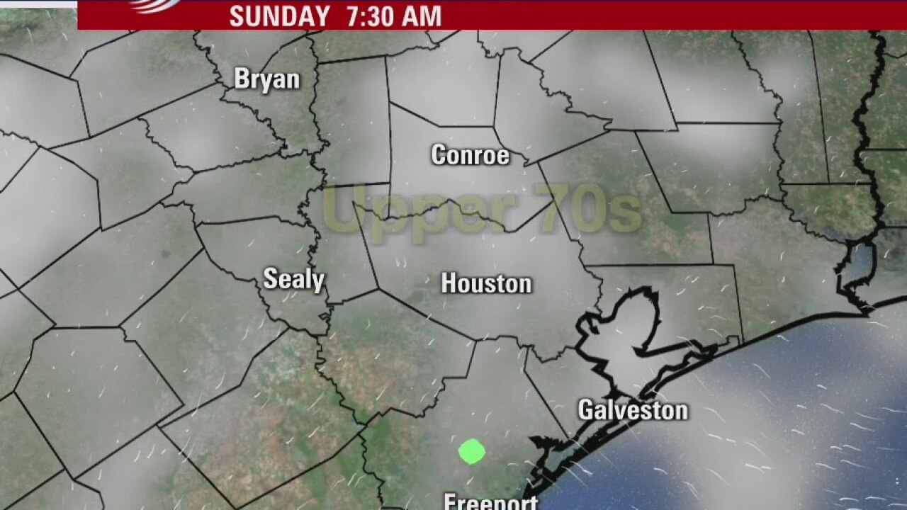 Sunday morning weather forecast