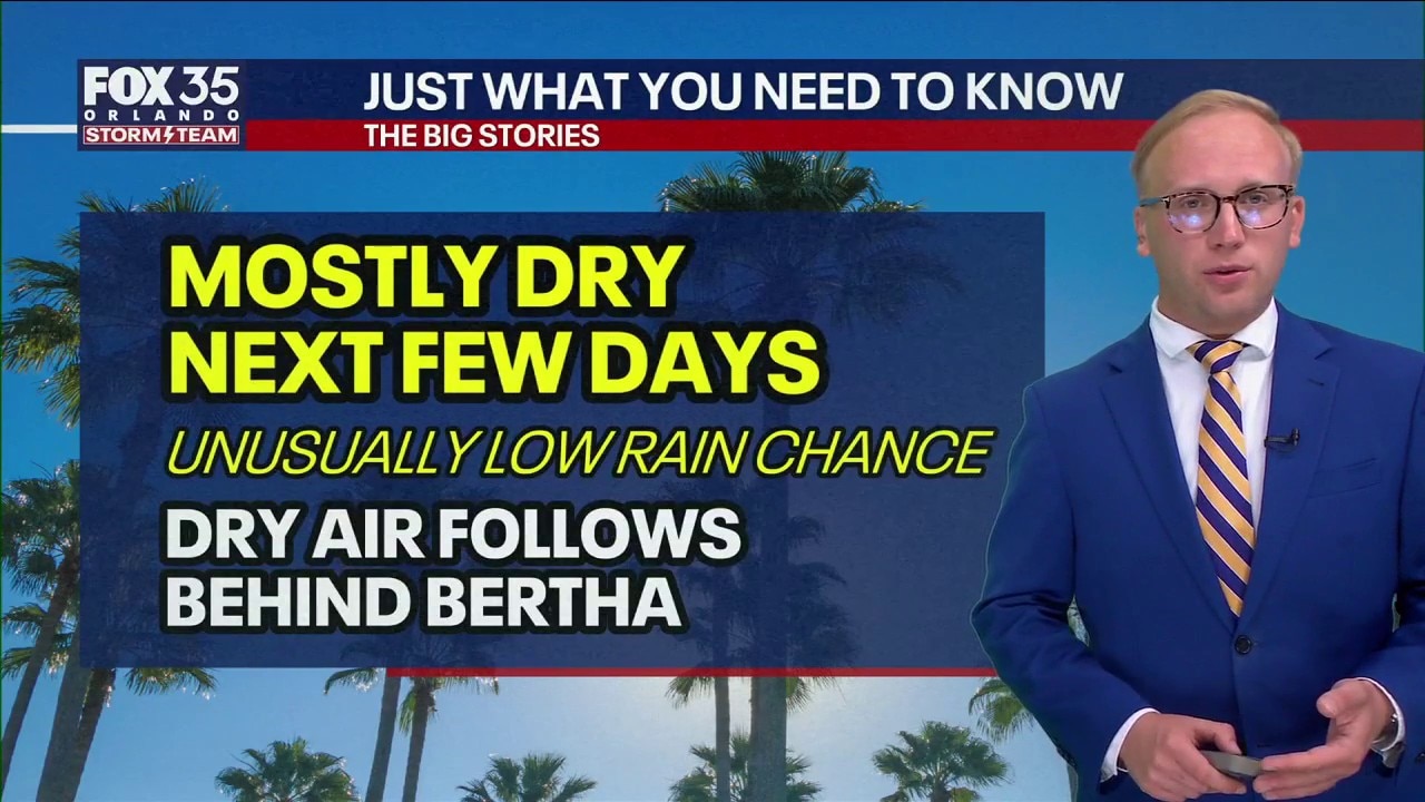 Weather Forecast: Dry today, but wet weather on the way