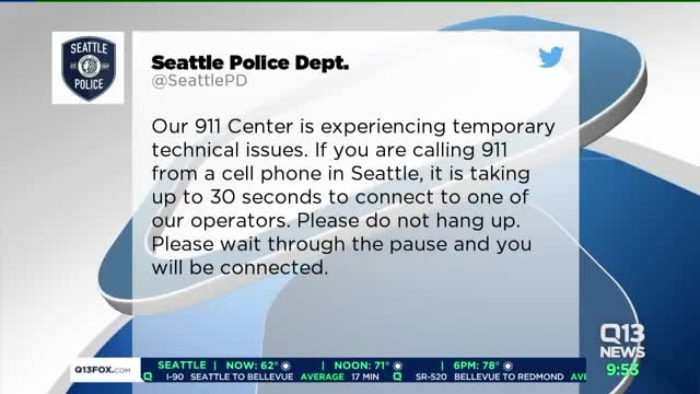 Technical issue impacting 911 calls in Seattle