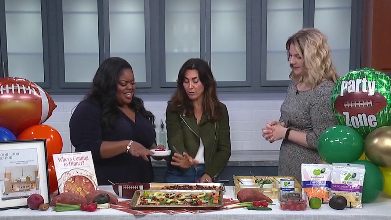 Chef Britta whips up healthy Game Day nachos