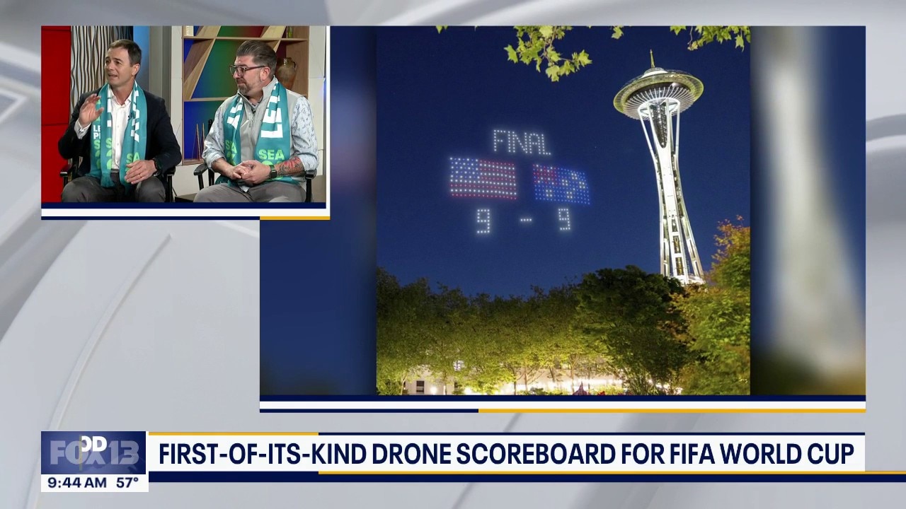 Seattle Center, Visit Seattle unveil Drone Scoreboard for FIFA World Cup