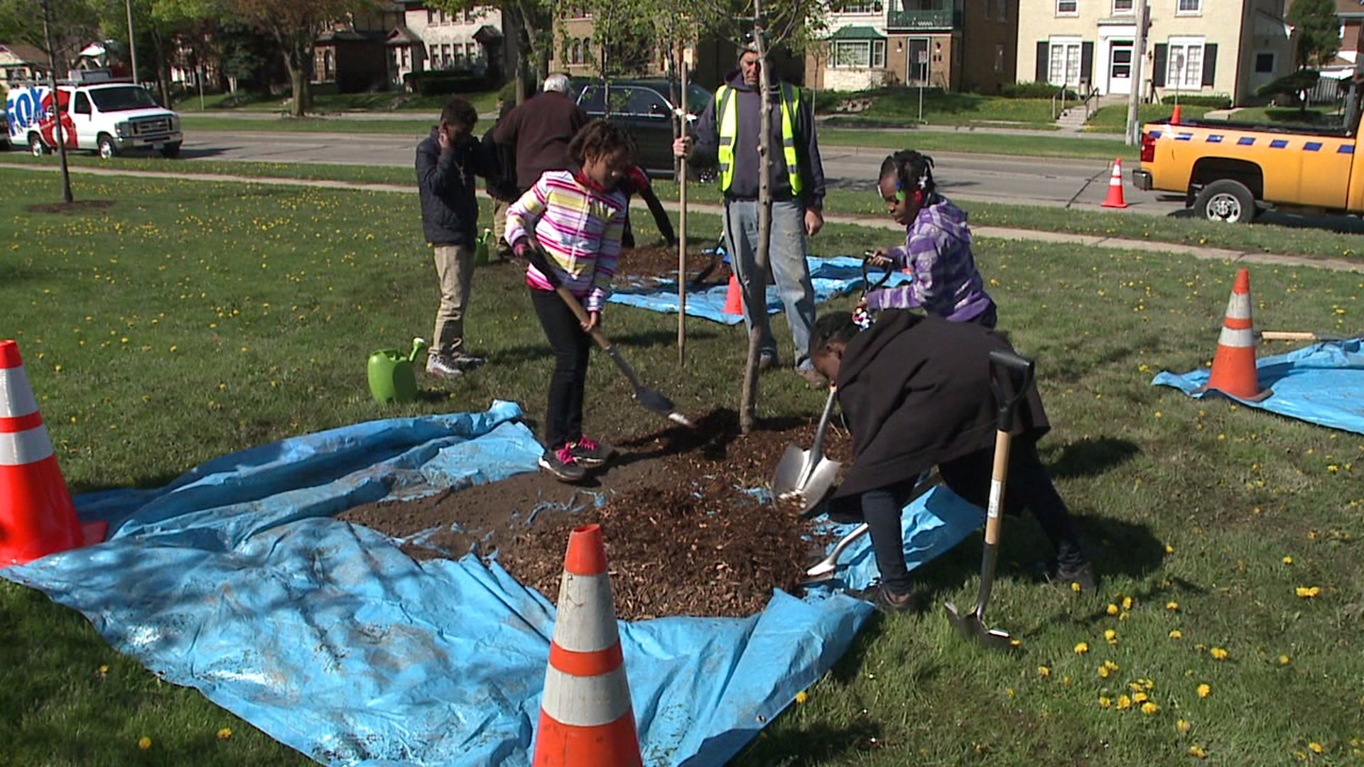 Arbor day in Sherman Park