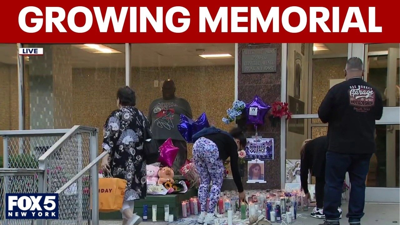 Growing memorial for young mom who was thrown off 15th floor balcony