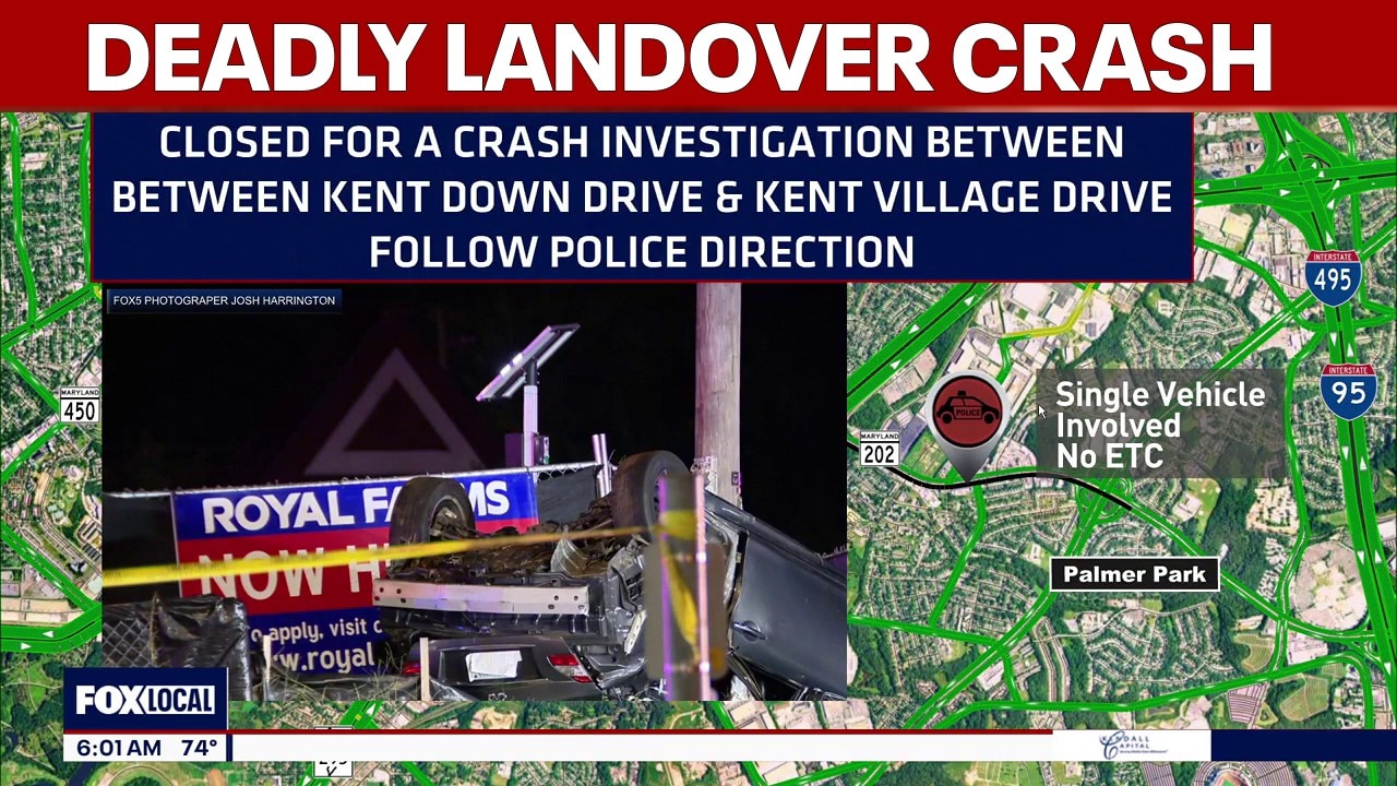 Man killed in early morning crash in Landover | FOX 5 AT 6AM