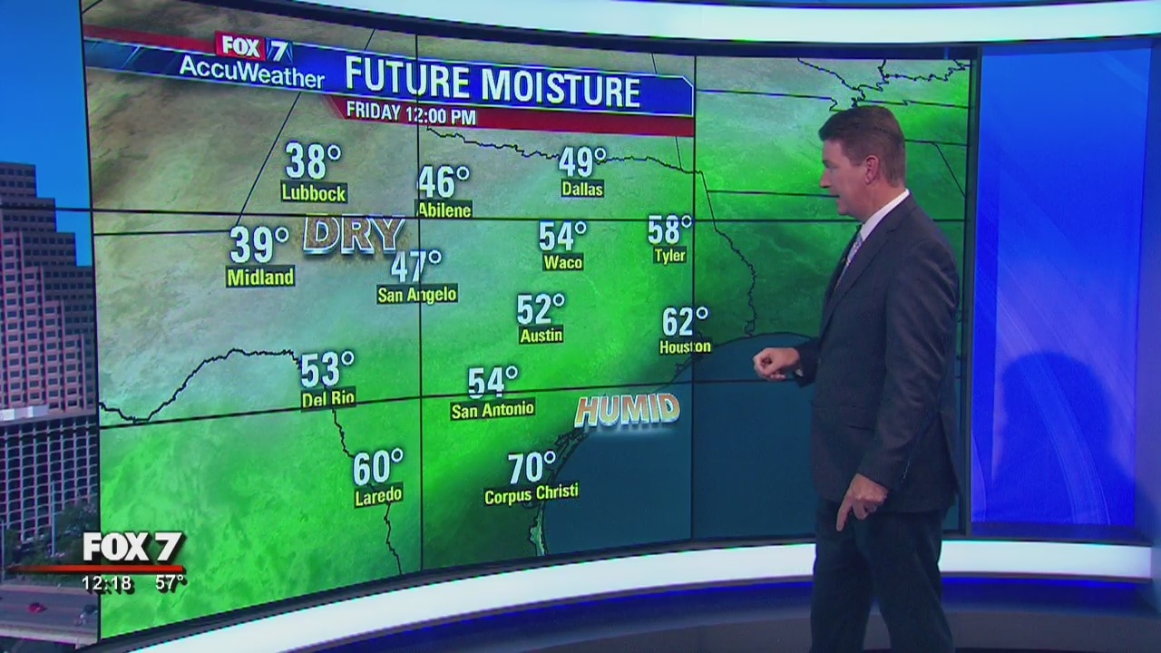 Noon weather forecast for May 10