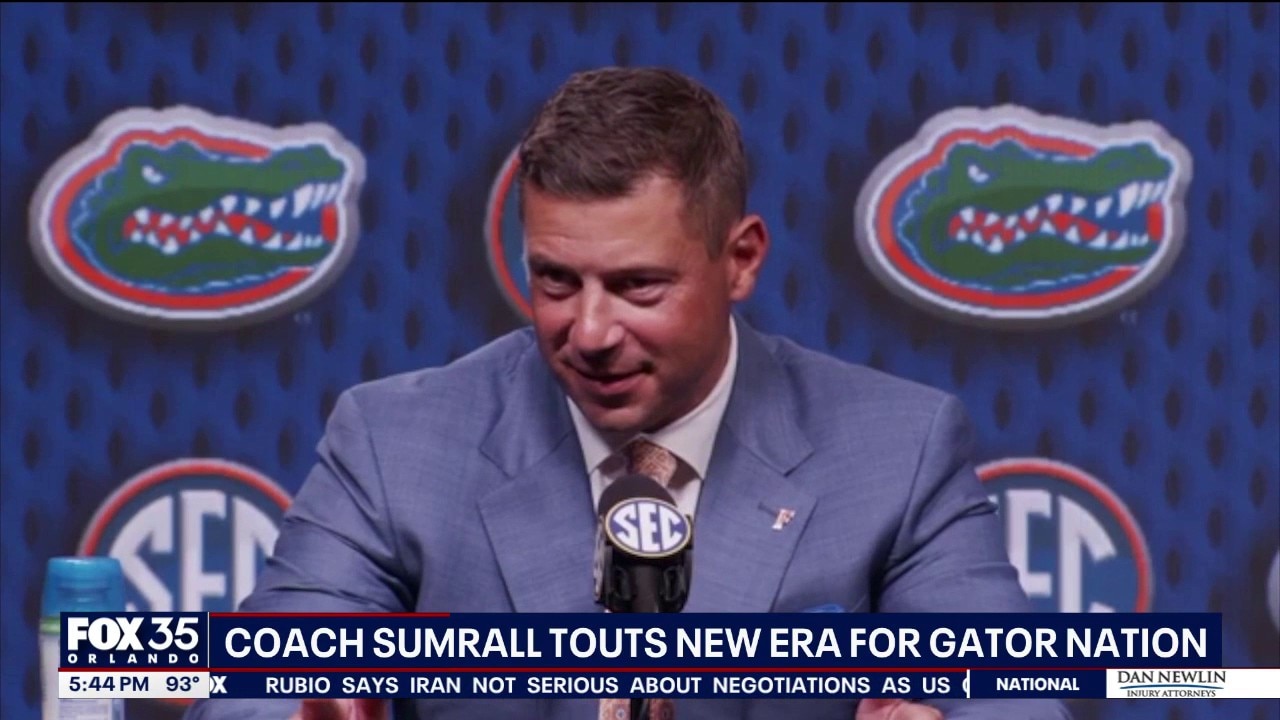 SEC Media Day with Gators head coach Jon Sumrall