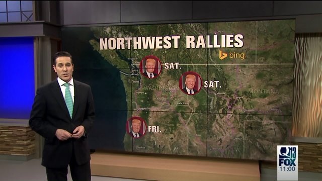 Trump to hold 2 campaign rallies in Washington Saturday