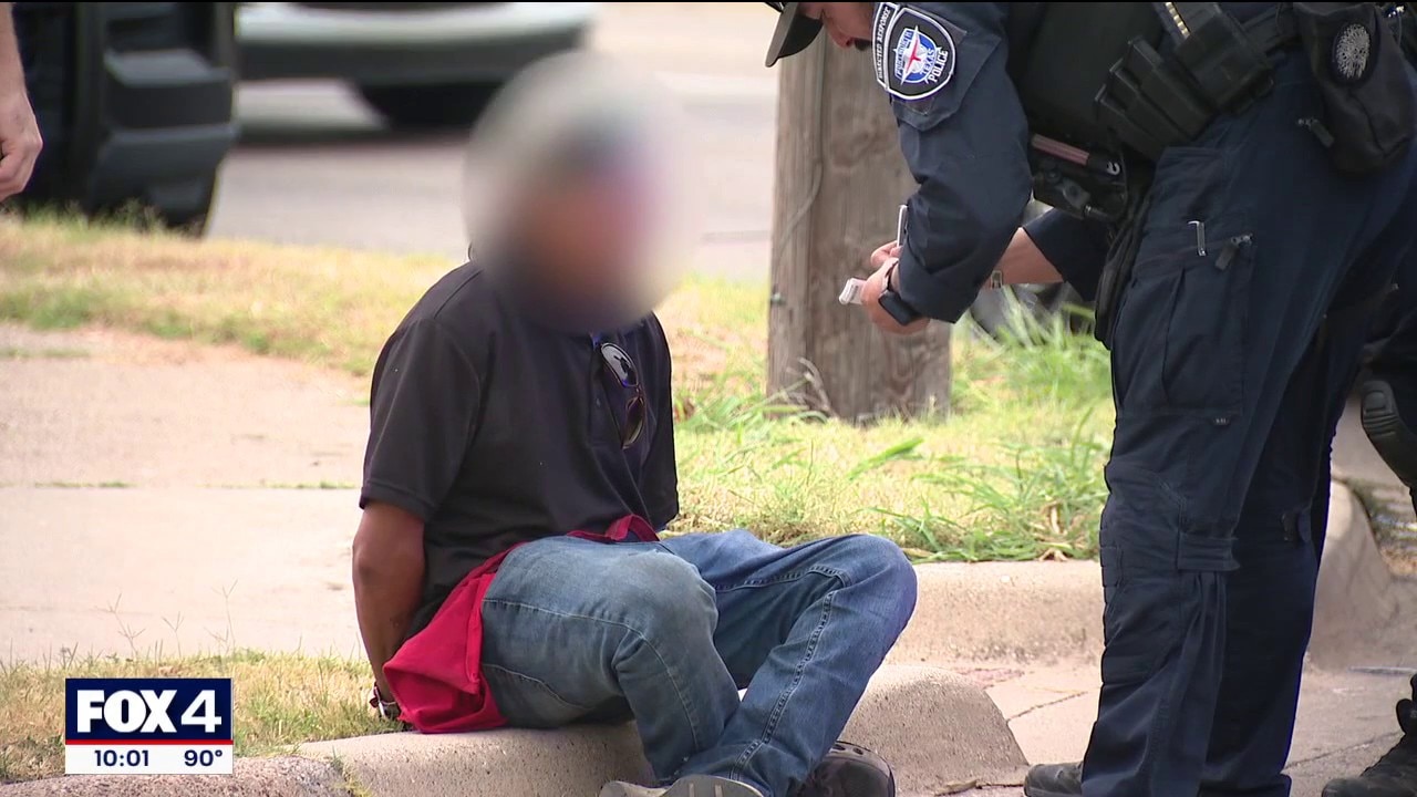 Fort Worth PD arrests machete-wielding POI with FOX 4 assist