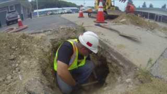 Containment efforts continue: Second day of work, cleaning up diesel fuel