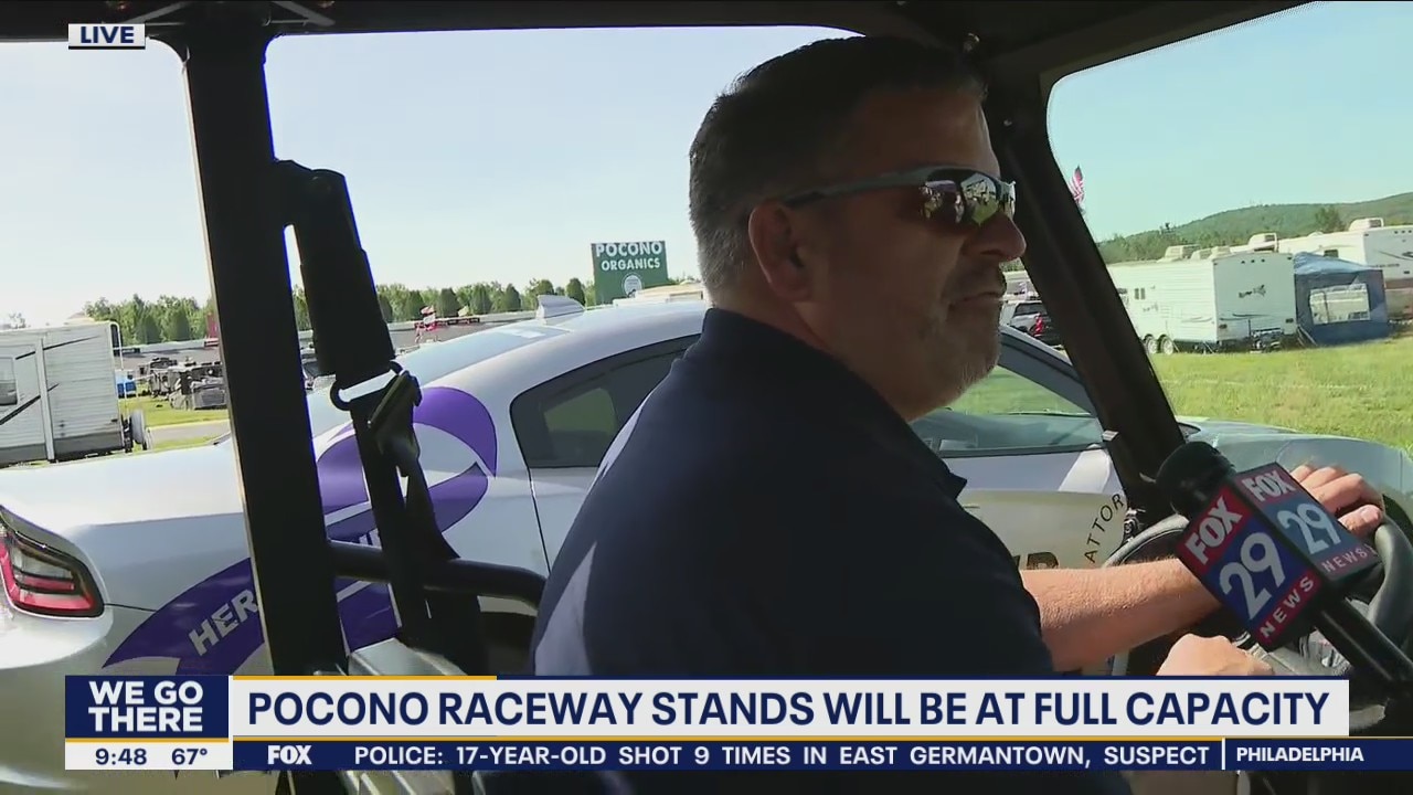 Pocono Raceway stands to be at full capacity for double header weekend