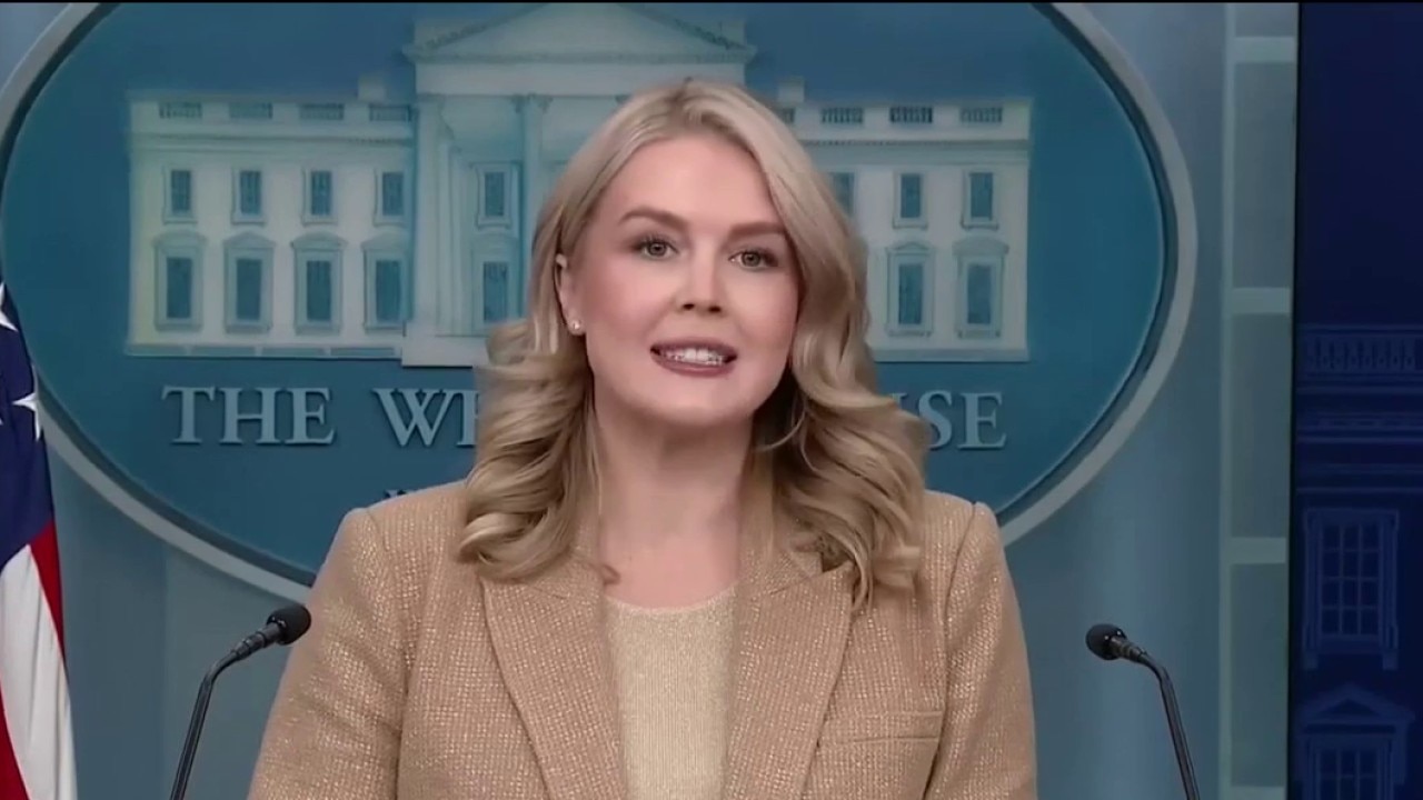 Karoline Leavitt leaving White House