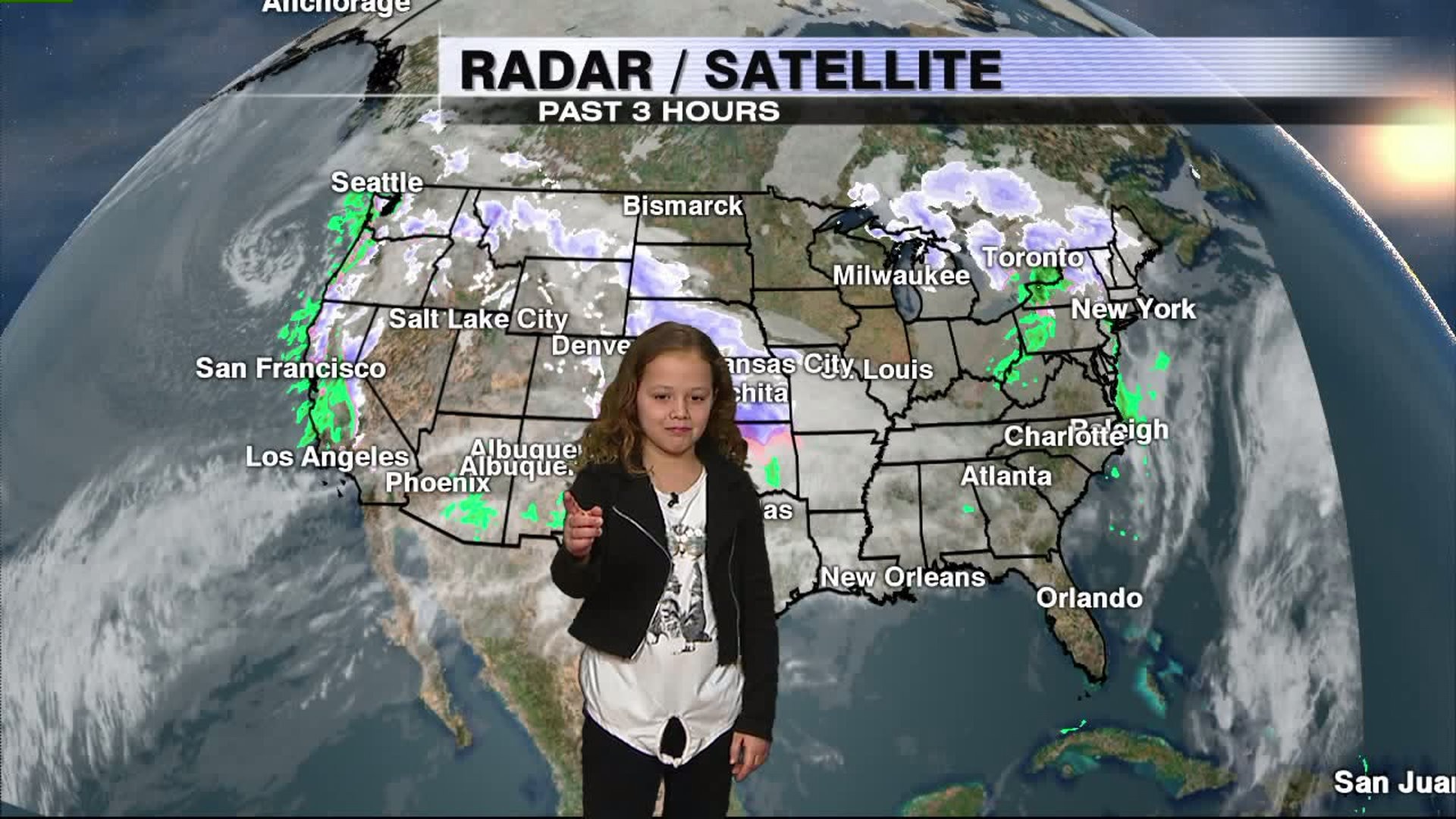 Laila helps with the weather