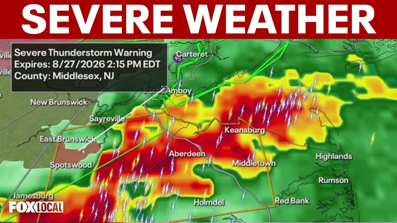 Severe thunderstorms and flash flooding move into NYC area