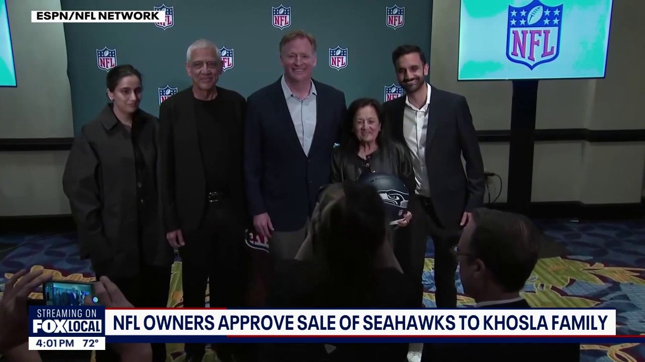 NFL owners approve sale of Seattle Seahawks to Khosla family