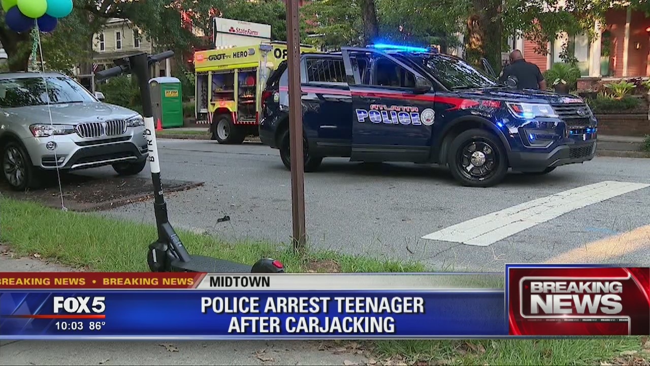 Police arrest teenager after carjacking