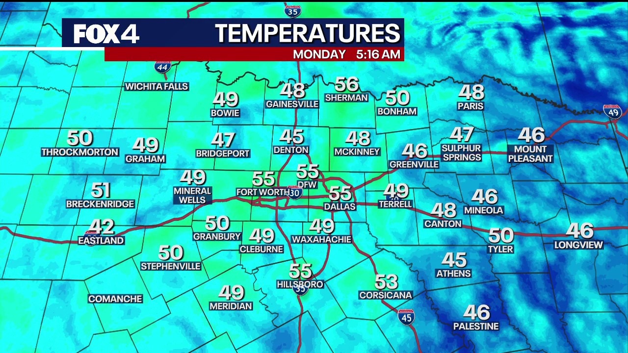 Dallas weather: October 19 morning forecast