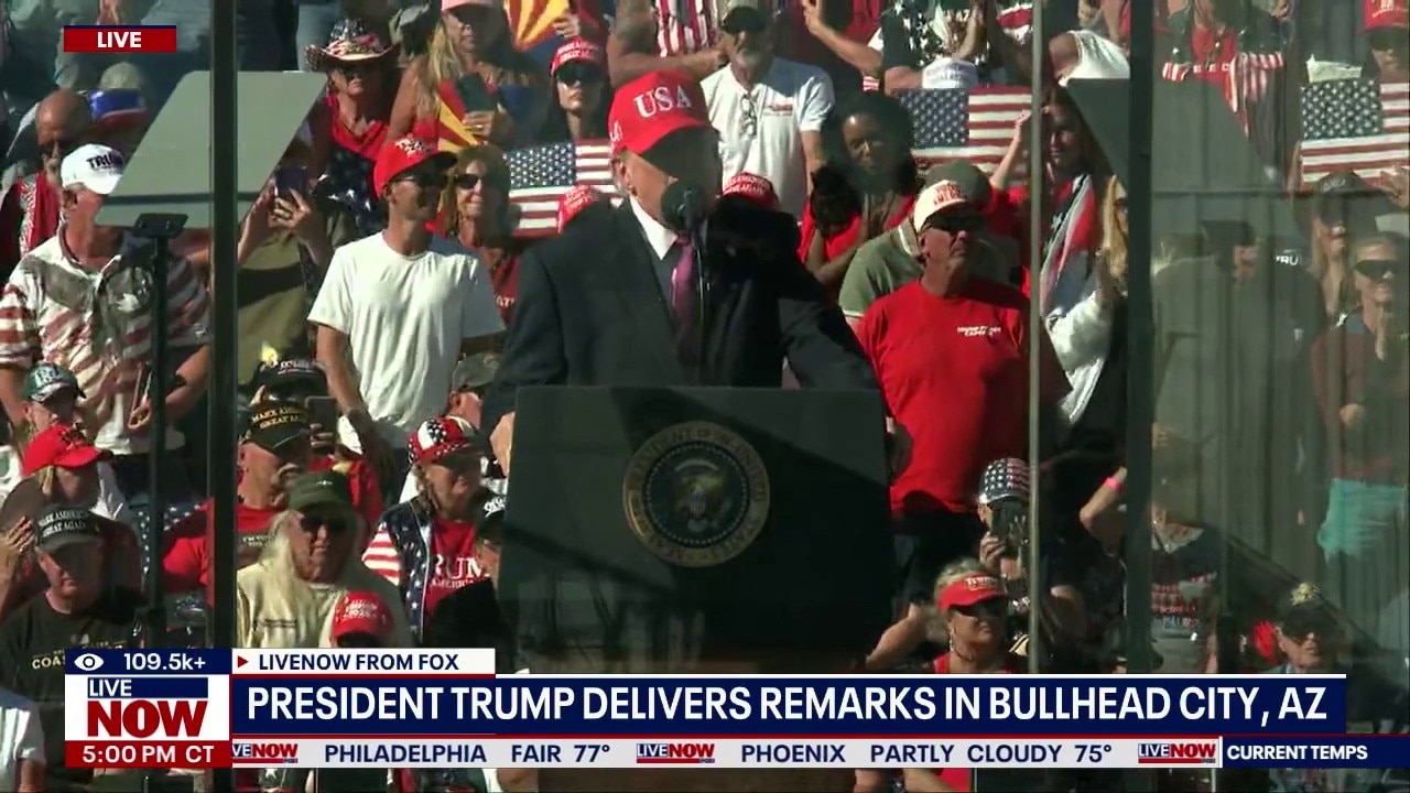 President Trump delivers remarks in Bullhead City, AZ