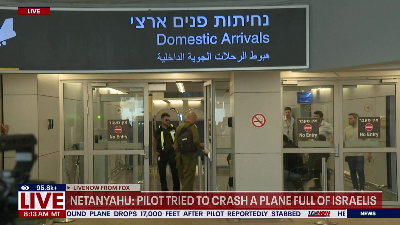 Netanyahu: Pilot tried to crash plane full of Israeli's