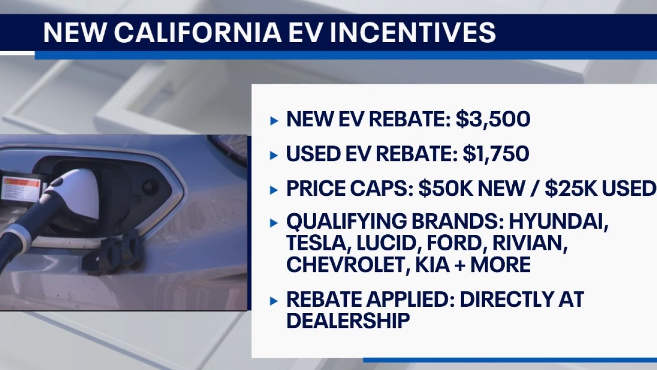 New CA EV incentives