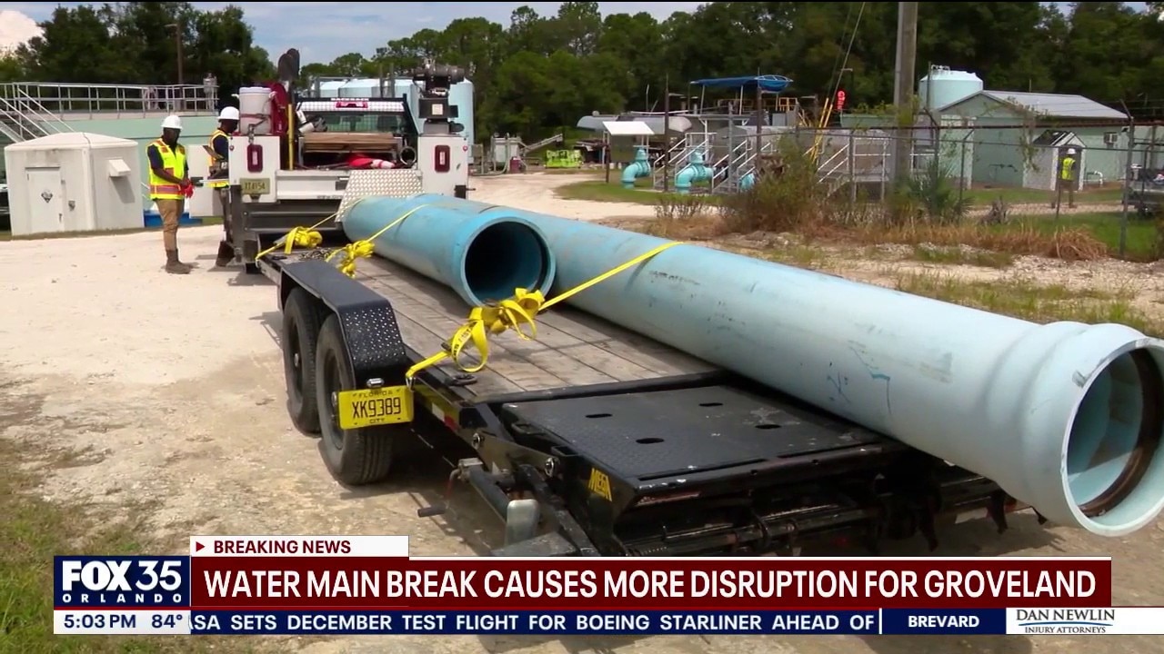 Groveland water main break leaves 3,500 homes with low pressure