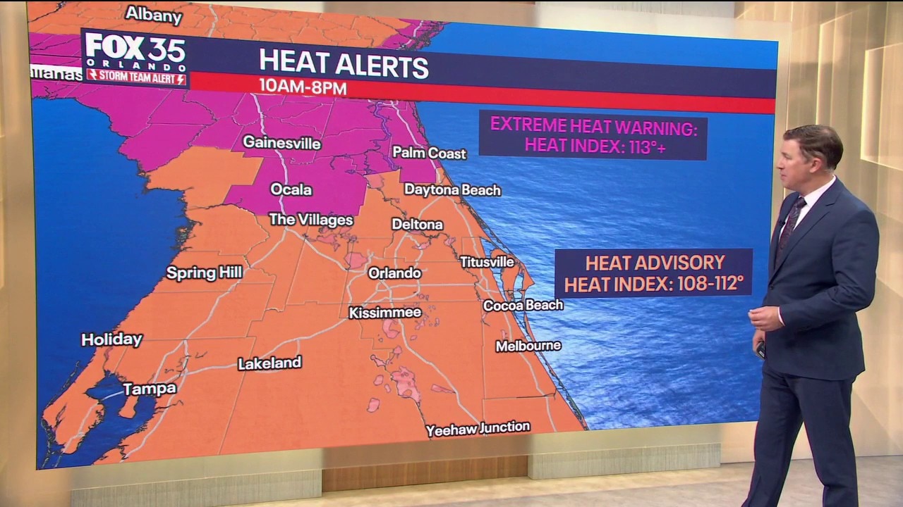 Orlando AM Weather Forecast: Extreme heat across Central Florida