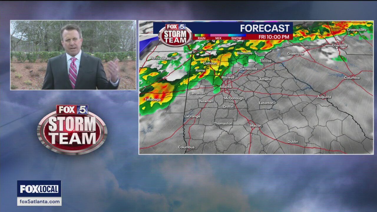 Friday midday weather forecast