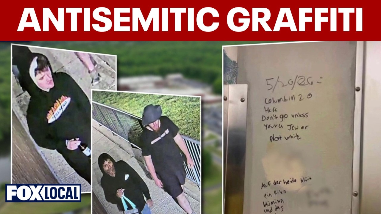 Police investigate antisemitic graffiti at 2 DMV schools