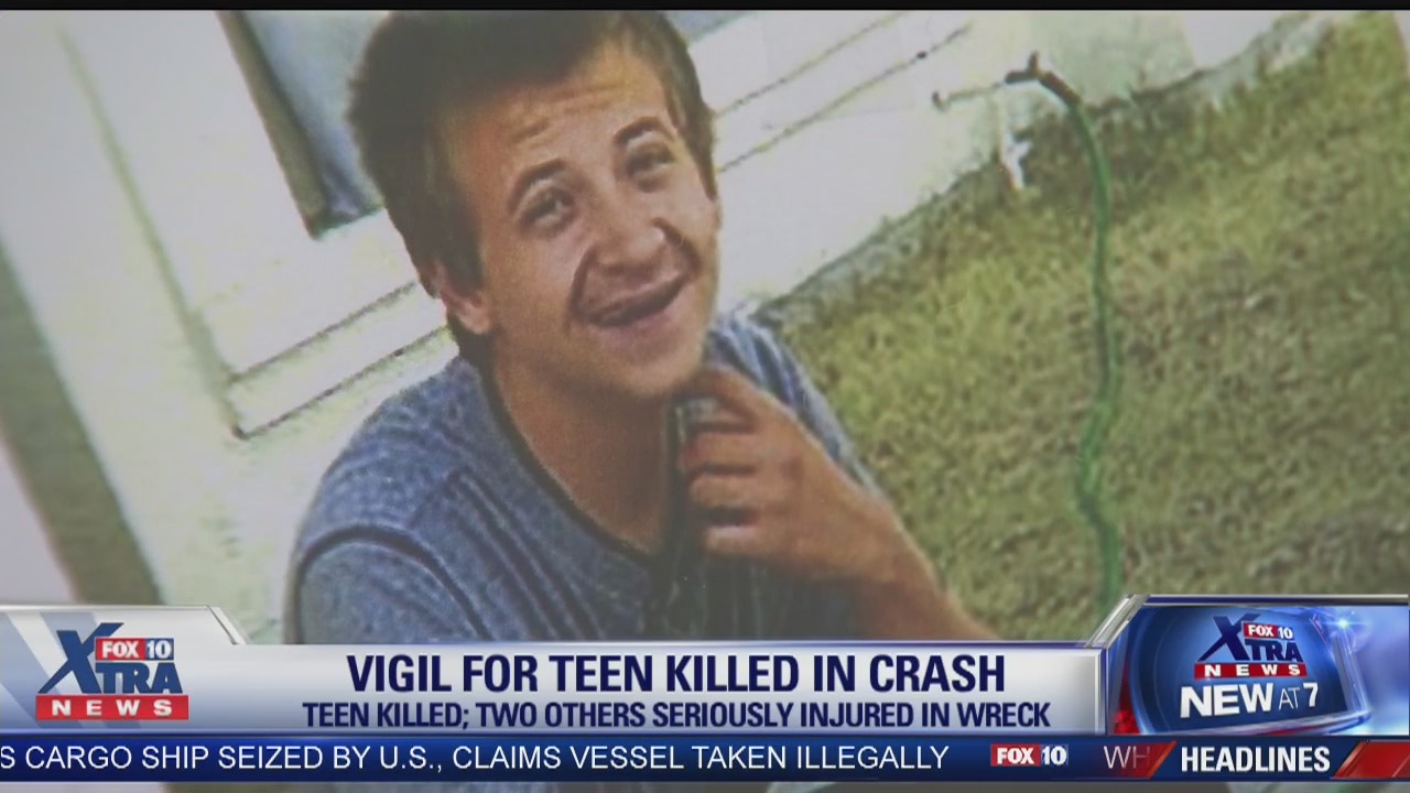 People gather for vigil to remember teen driver killed in fiery crash a week ago