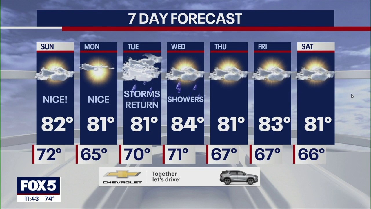 World Cup Final forecast: Sunny and 80 degrees