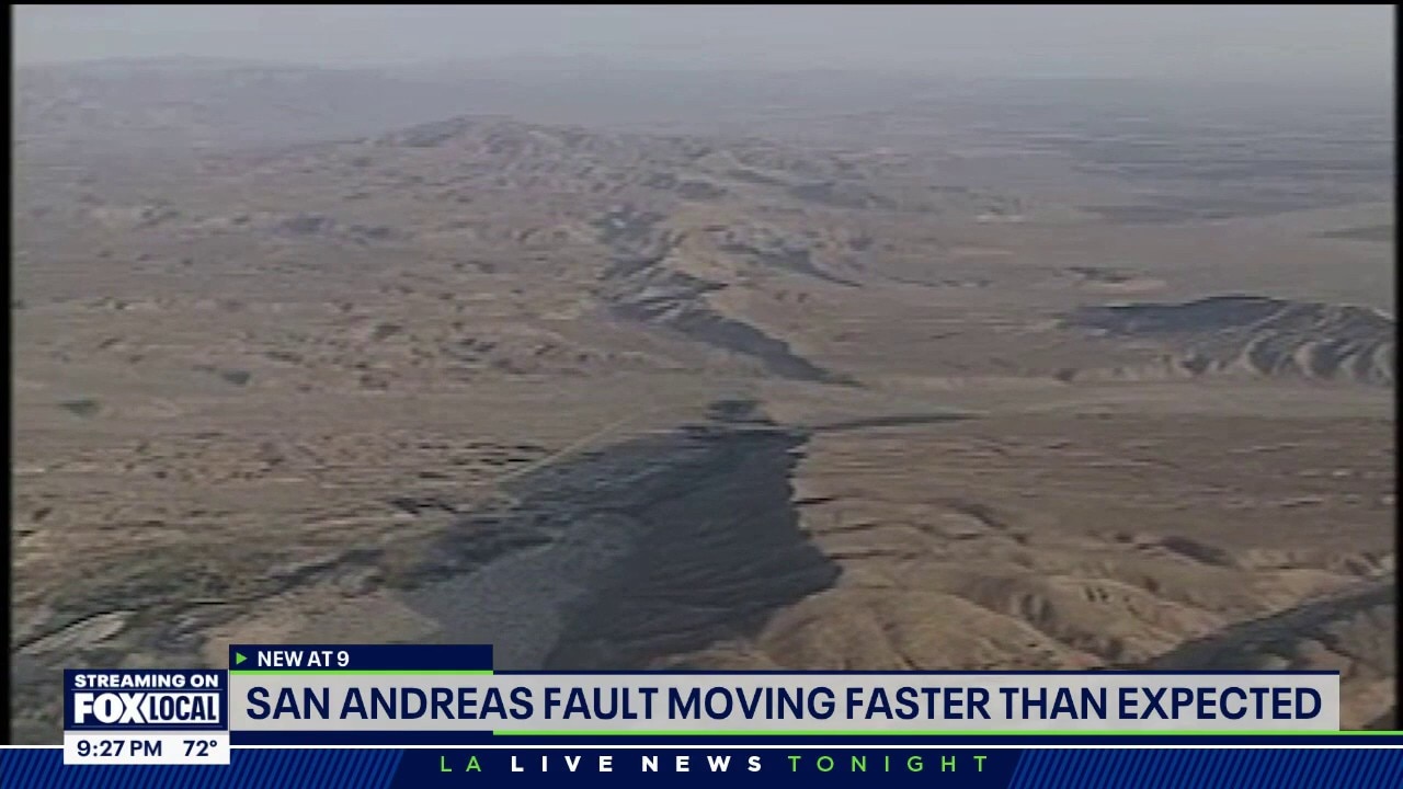 San Andreas fault moving faster than expected