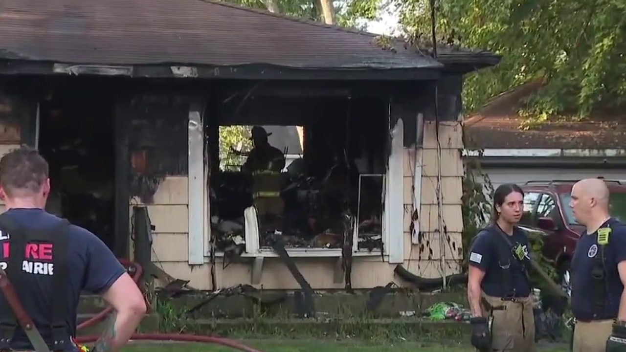 Fire tears through home in Zion