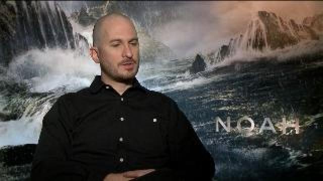 Gino talks with the director of the new film "Noah"