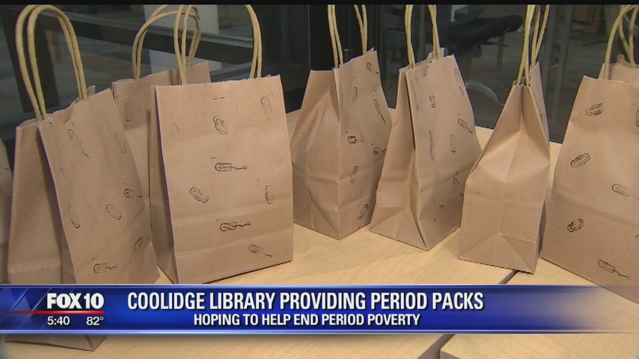 Coolidge library, local non-profit provide feminine hygiene products to girls