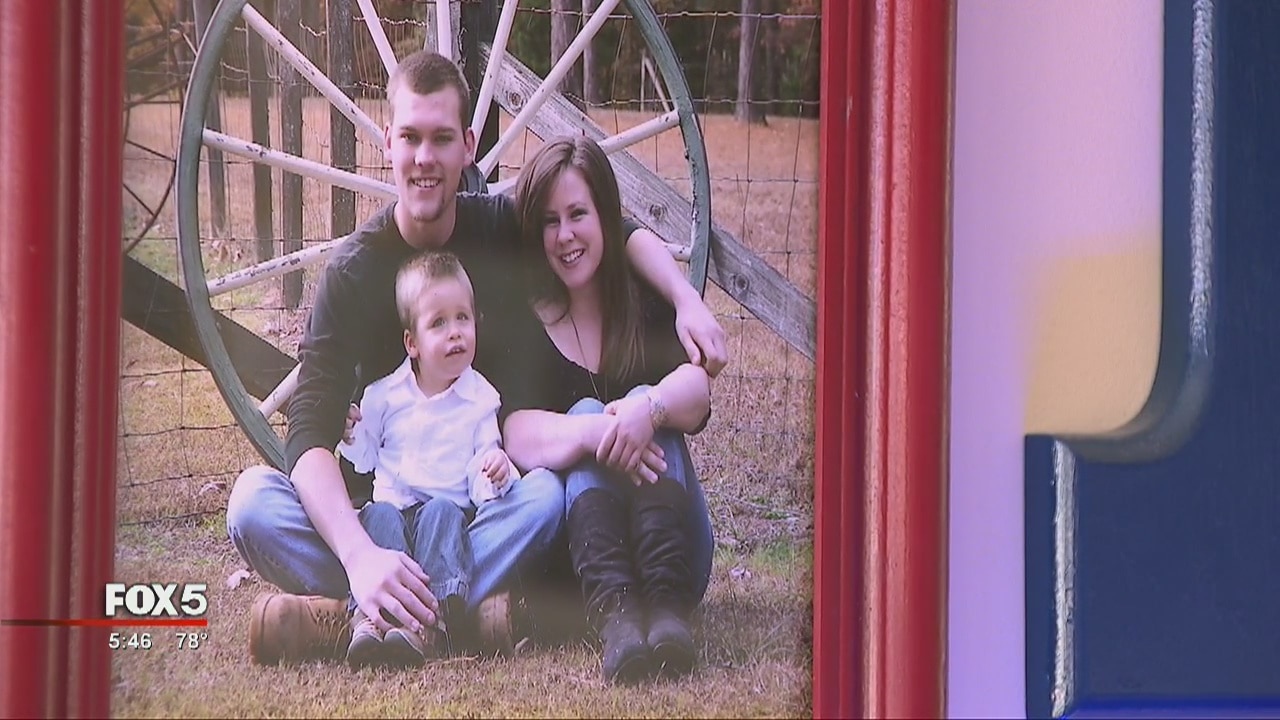 Slain Locust Grove police officer's widow searches for healing hope