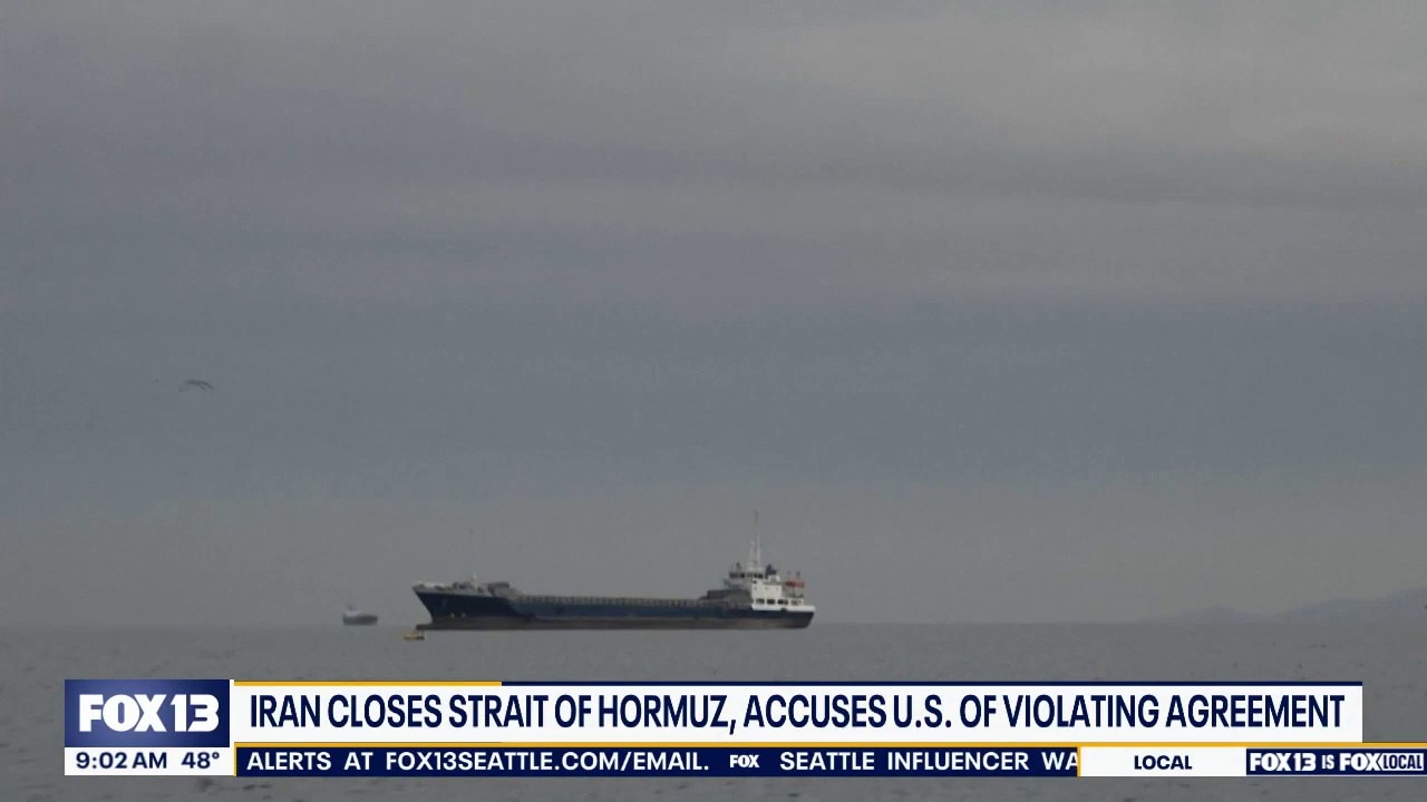 Iran closes Strait of Hormuz again due to US blockade