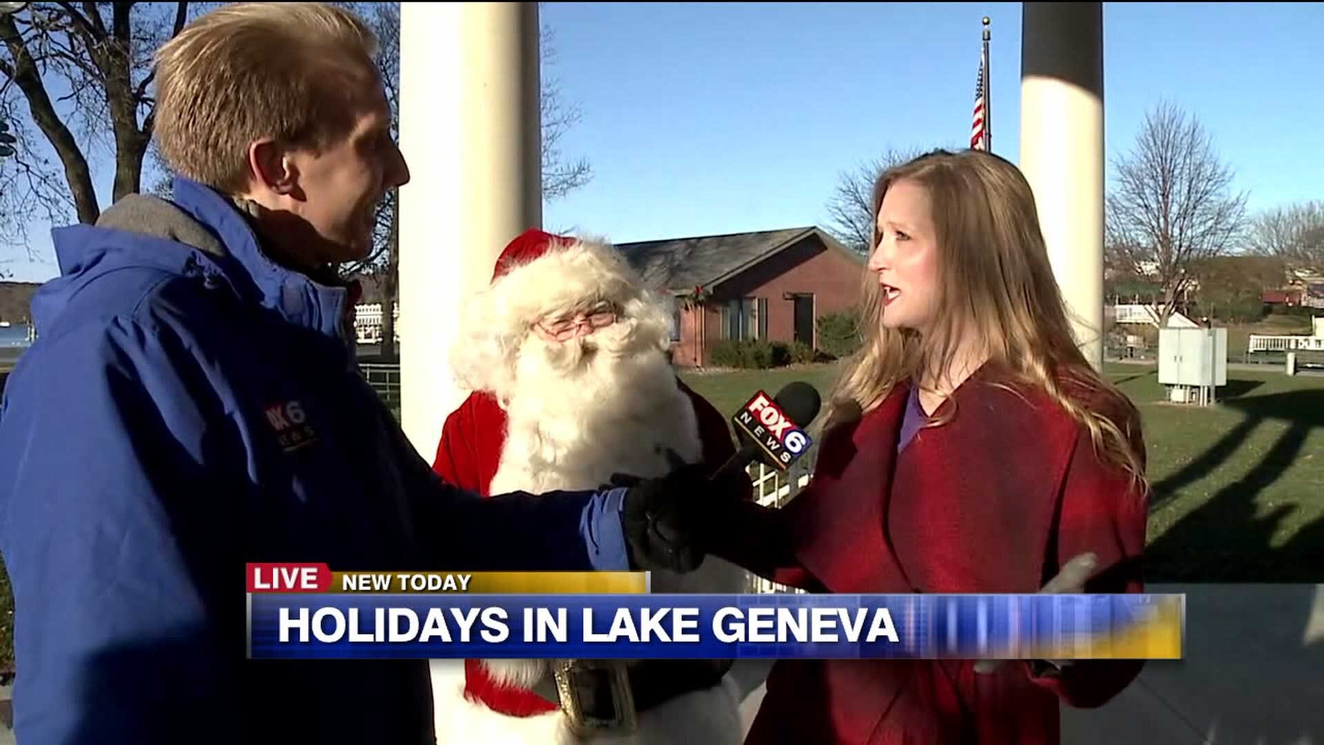 Santa in Lake Geneva