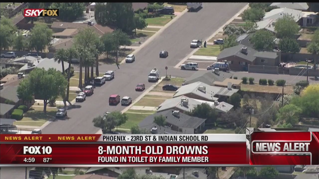 8-month-old found in toilet declared dead