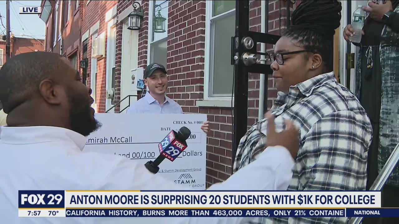 Operation College Help: Anton Moore is surprising 20 students with $1K for college