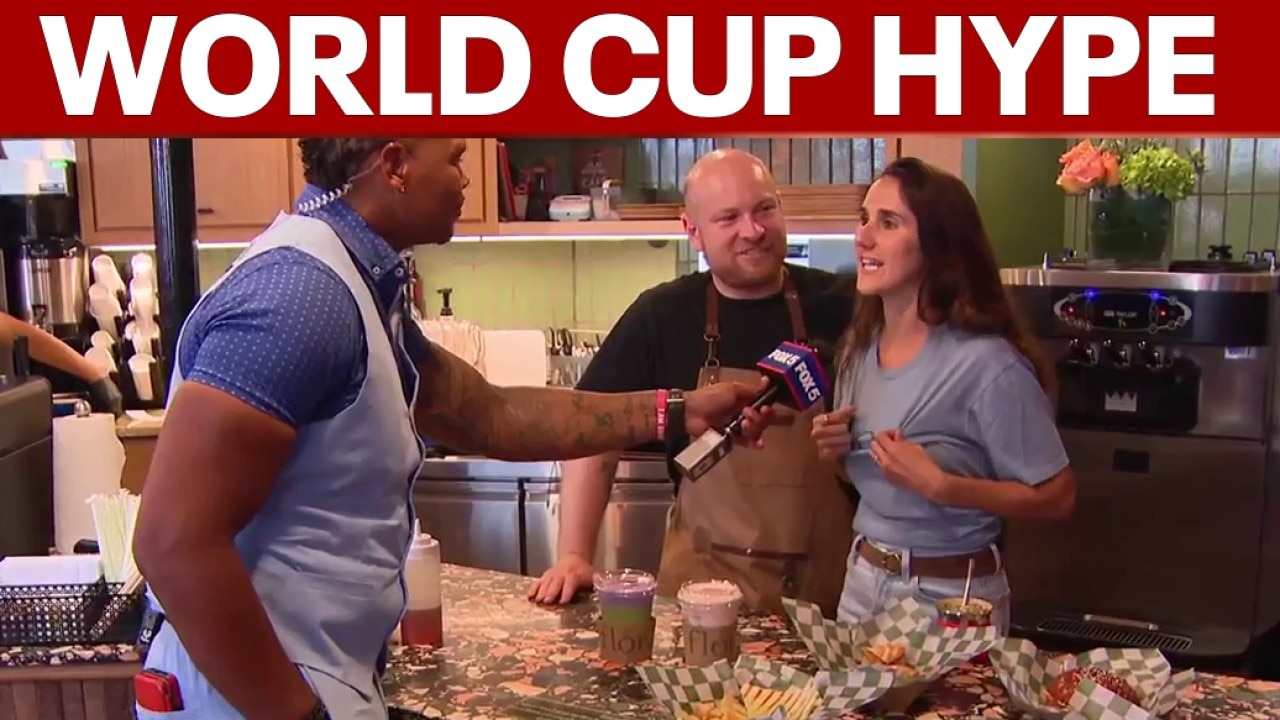 Argentinian coffee shop celebrates World Cup; DC young athletes escort pros