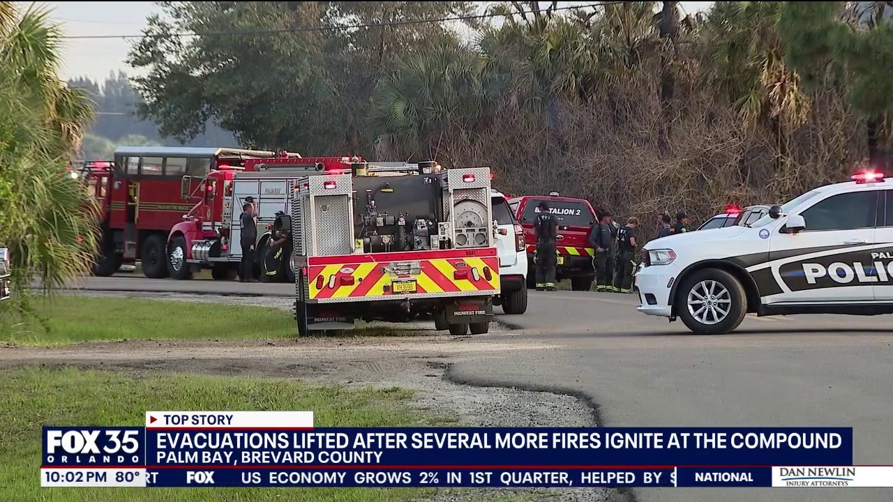 Evacuations lifted after third consecutive brush fire at The Compound