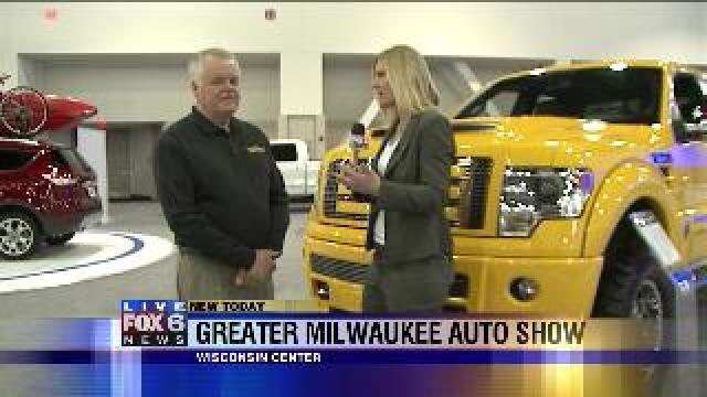 Laura checks out Ford F150 2015 model