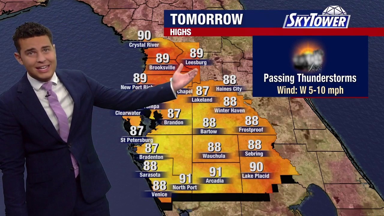 Tampa weather | Sunday evening forecast