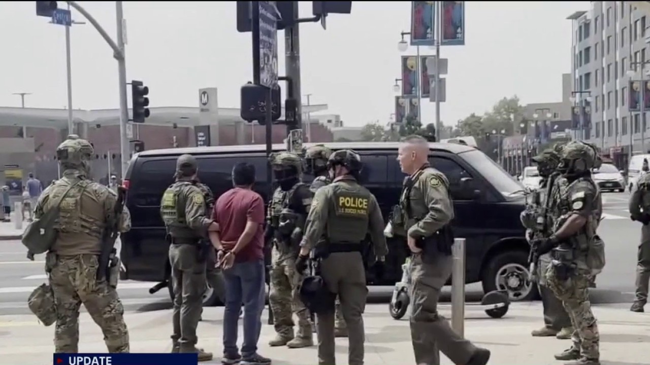 Controversial show of force by ICE agents a 'targeted stunt': Newsom